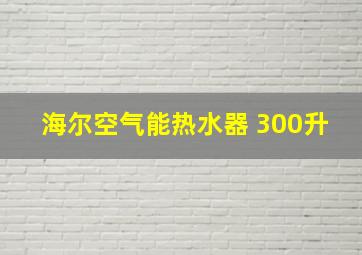 海尔空气能热水器 300升